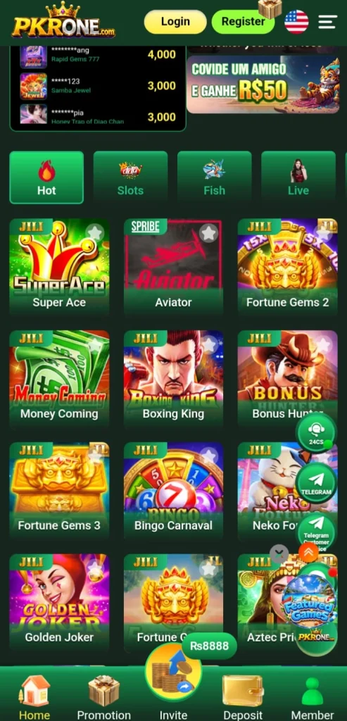 Pkronewin Game